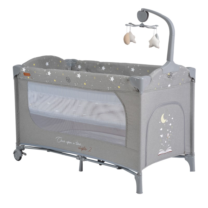 Folding cot Once upon a time 2 grey