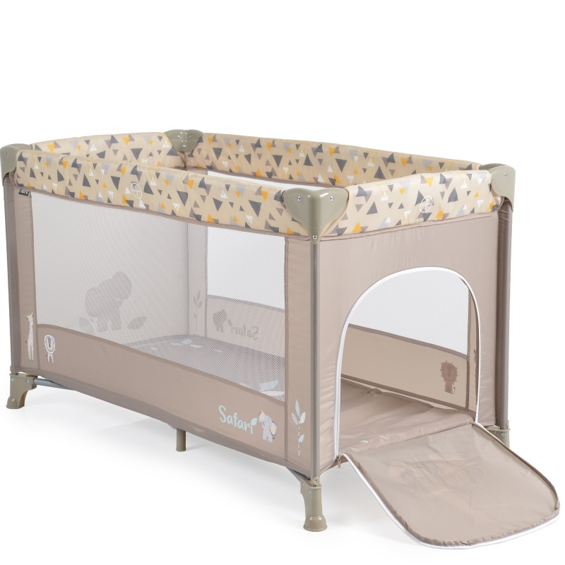 Folding cot Safari beige