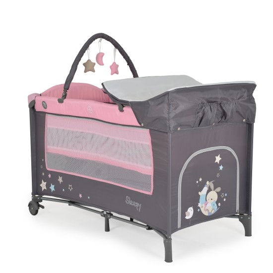 Folding cot Sleepy pink Folding cot Sleepy pink
