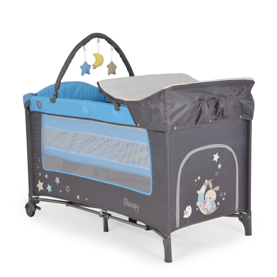 Folding cot Sleepy blue Folding cot Sleepy blue