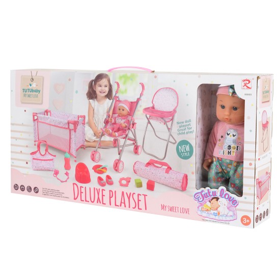 36cm Doll set -pink - 88869 36cm Doll set -pink - 88869