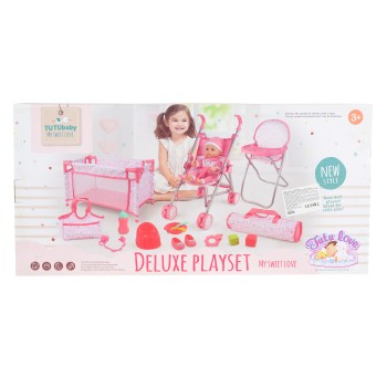 36cm Doll set -pink - 88869
