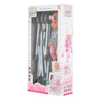 36cm doll with stroller and feeding set - 85868