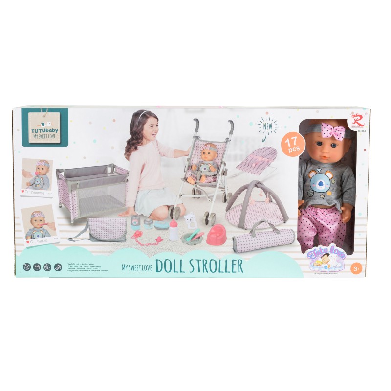 36cm Doll Play set -Gray - 89865