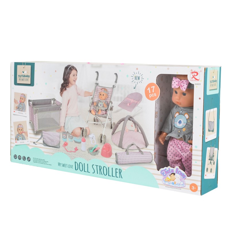 36cm Doll Play set -Gray - 89865