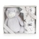Baby blanket 90/75 cm with toy Grey bear Baby blanket 90/75 cm with toy Grey bear