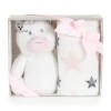 Baby Blanket 90/75 cm with toy Unicorn stars