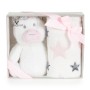 Baby Blanket 90/75 cm with toy Unicorn stars