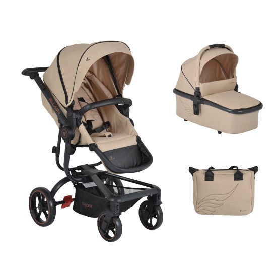 Καρότσι Μωρού 2 σε 1- Ellada - Cangaroo - beige