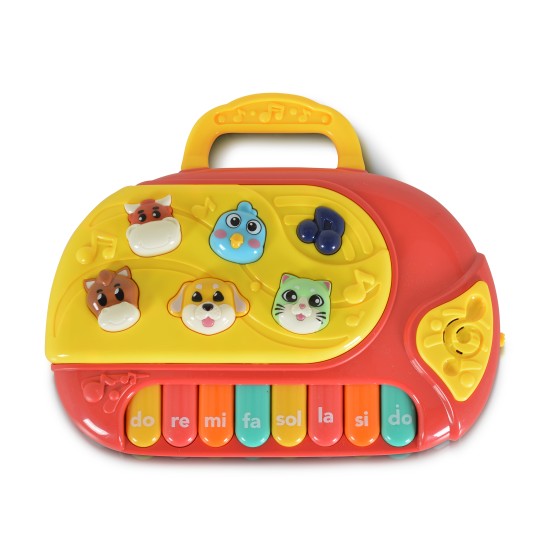 Piano with animals 794 red Piano with animals 794 red