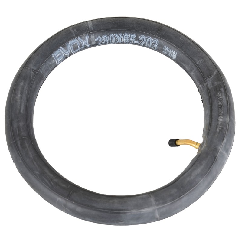 Butyl tube for baby pram with curved AV, 280 x 65-203