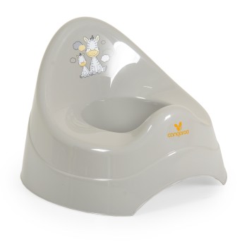 Baby potty Zebra pastel grey