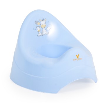 Baby potty Zebra pastel blue