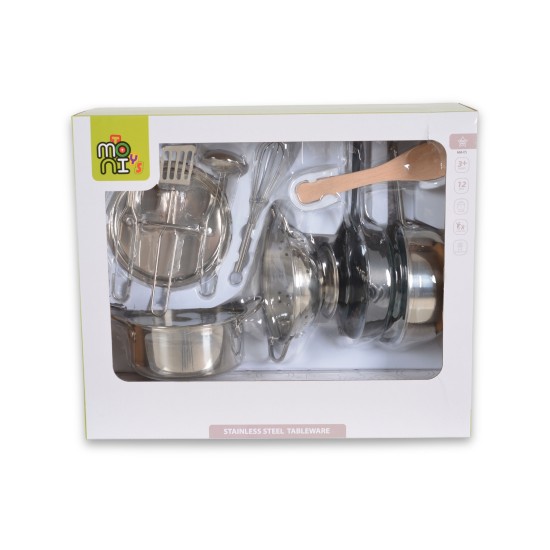 Stainless kitchen set 12pcs Lux E5 Stainless kitchen set 12pcs Lux E5