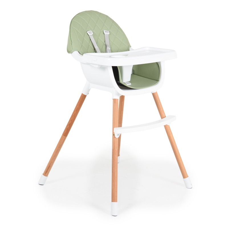 Wooden high chair Gelato 2 in 1 mint