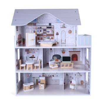 Sarah Doll House(11 Furniture + 4pcs Soft Accessories) - 8301
