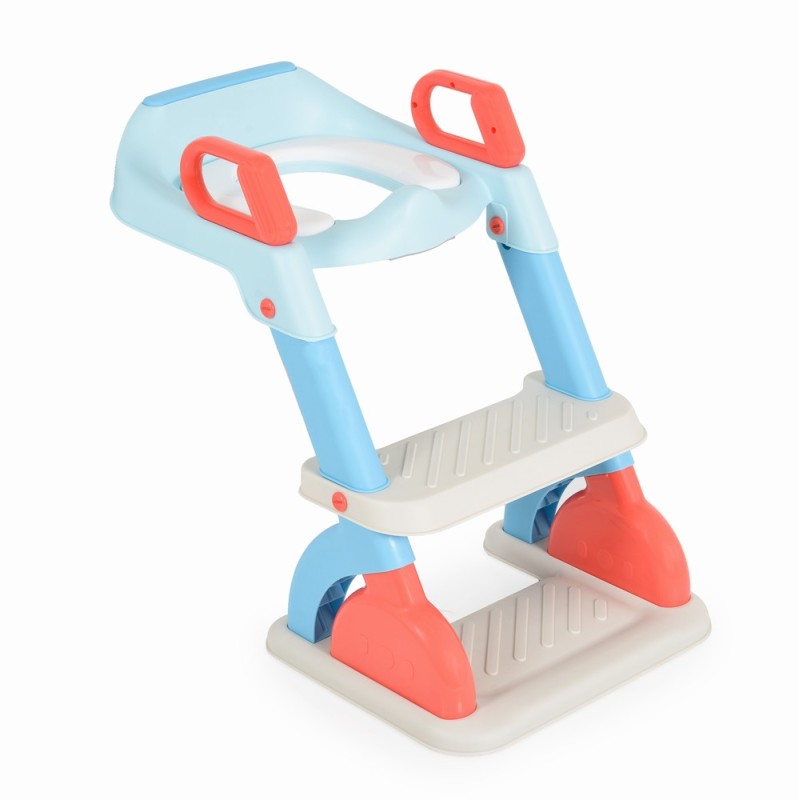 Toilet training seat with ladder Murray blue