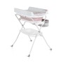 Baby foldable bathtub with stand and changing table Como Pink