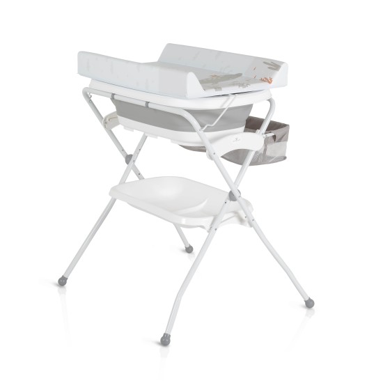 Baby foldable bathtub with stand and changing table Como Grey Baby foldable bathtub with stand and changing table Como Grey
