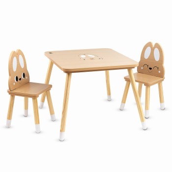 One storage table with 2 chairs “Cute Bunny“