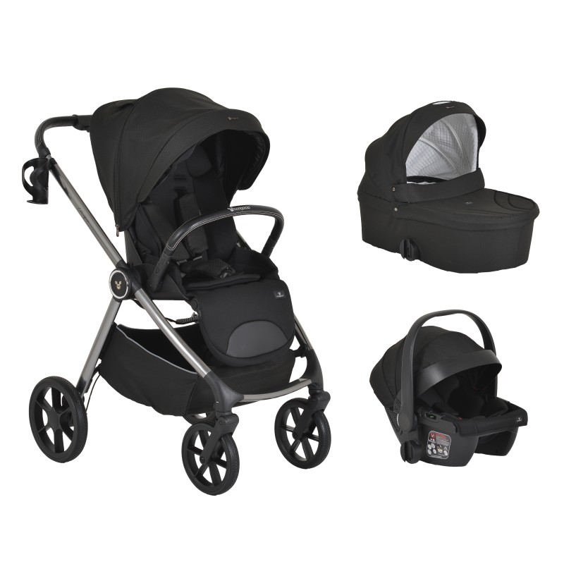 Baby stroller 3 in 1 Unique carbon black