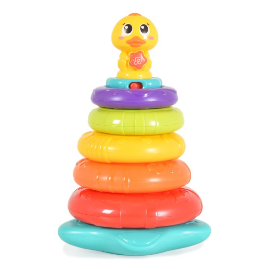 Hola Little rainbow Duck stacking toy 2101 Hola Little rainbow Duck stacking toy 2101