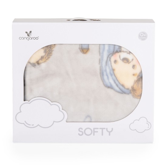 Baby blanket 110/140 Softy Lovely day grey Baby blanket 110/140 Softy Lovely day grey