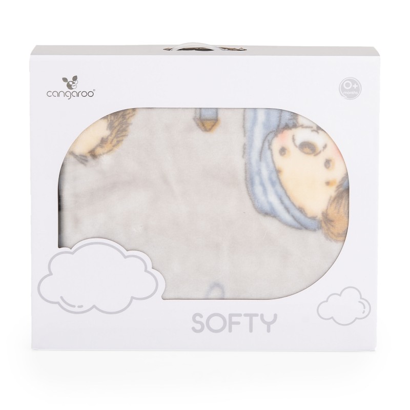 Baby blanket 110/140 Softy Lovely day grey