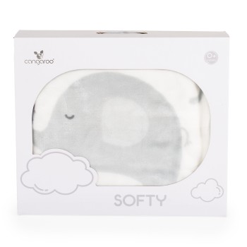 Baby blanket 110/140 Softy Wish upon a star white