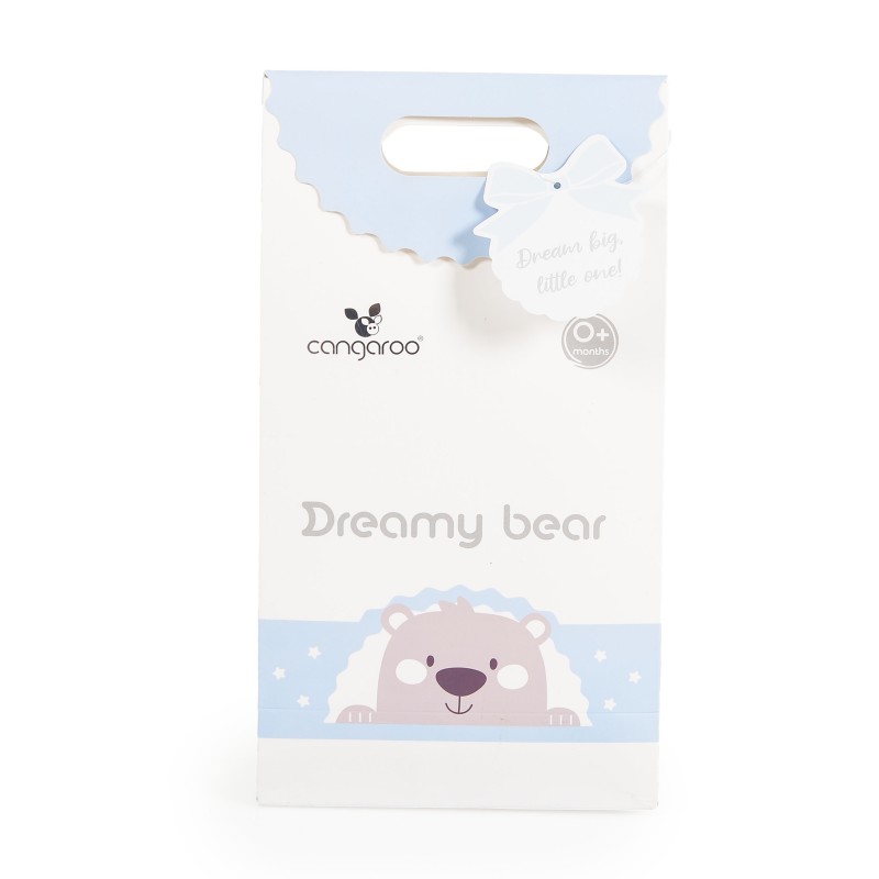Baby blanket 75x100 cm Dreamy bear blue