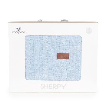 Baby blanket 75/100 cm Sherpy blue