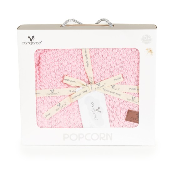 Baby blanket 80x100 cm Popcorn pink Baby blanket 80x100 cm Popcorn pink