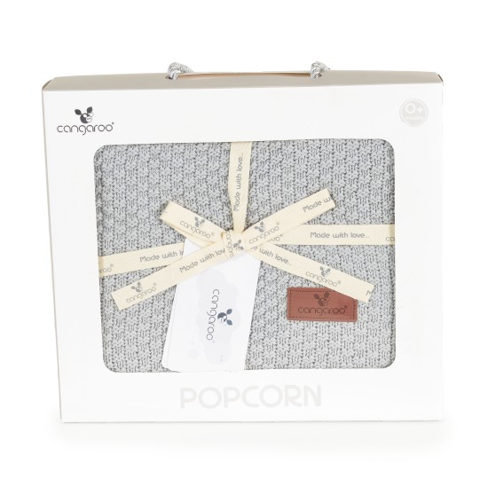 Baby blanket 80x100 cm Popcorn grey Baby blanket 80x100 cm Popcorn grey