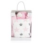 Baby Blanket 90/75 cm with a pillow Sleepy bear pink