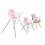 High chair 3 in 1 Amaretti pink