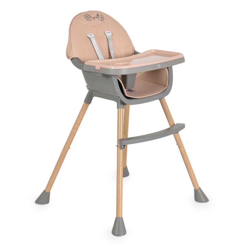 High chair Biscotti 2 in 1 pink