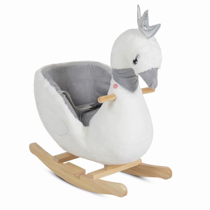 Plush rocking animal Swan