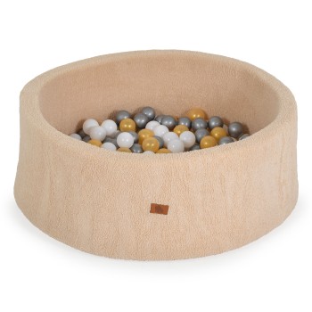 Soft play ball pit Boucle with 200 pcs balls - beige color