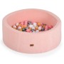 Soft play ball pit Boucle with 200 pcs balls - pink color