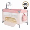 Folding cot Indiana pink
