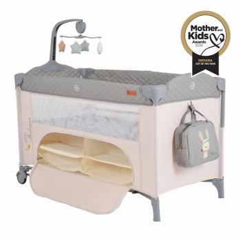 Folding cot Indiana grey