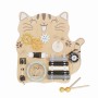 Wooden montessori busy board Cat