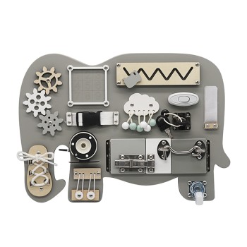 Wooden montessori busy board Elephant