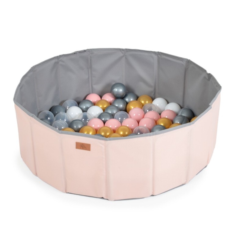 Foldable play ball pool 7 cm (90 balls) pink
