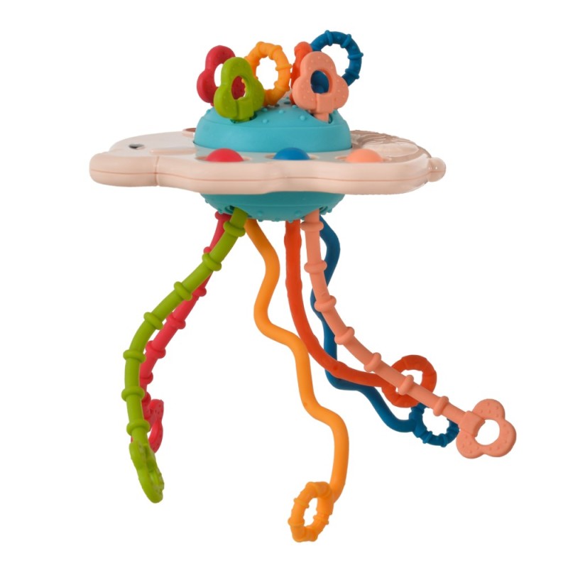 Baby sensory toy Elephant 2890 pink