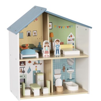 Wooden doll house HP063.