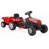 Pilsan 07316 Tractor with pedals and trailer red