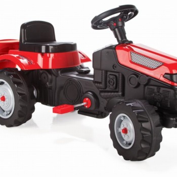 Pilsan 07316 Tractor with pedals and trailer red