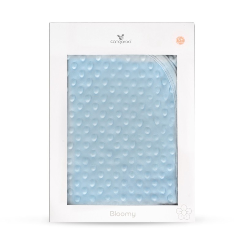 Baby blanket 80/90 cm Bloomy blue 6621