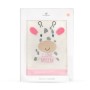 Baby blanket 90/100 cm Mum`s giraffe pink - 7689